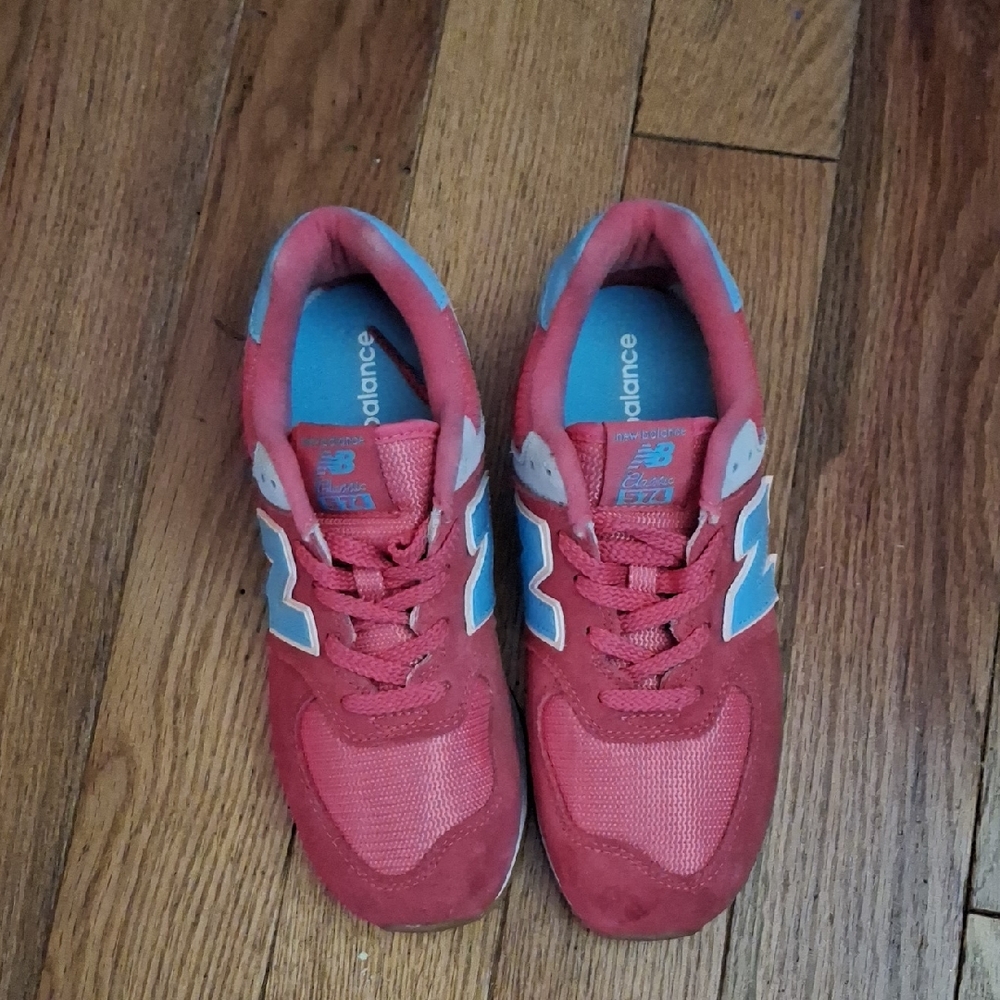 New Balance Kids' Sneakers in Red and Light Blue